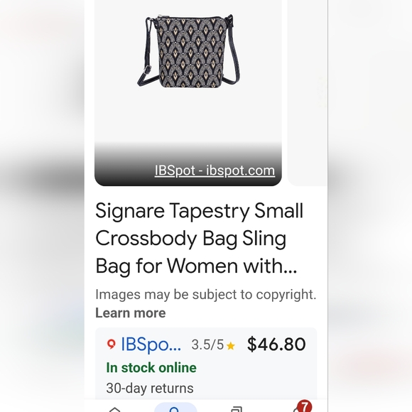 Signare Sling Bag NWOT - Picture 8 of 8